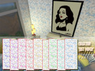 Sims 4 — Collection [Soft paper] part.5 by parktina — The fifth part of the [Soft paper] collection. Here wallpapers in