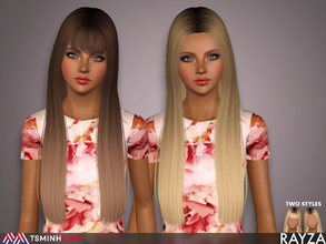 Sims 3 — Rayza ( Hair 56 - Set ) by TsminhSims — - New meshes - All LODs - Smooth bone assigned