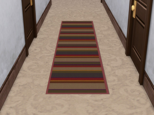 Sims 4 — Doctor Who Rug by MommaWho — Base Game Compatible. This rug is based on The Doctors Scarf