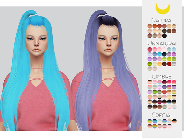 Sims 4 — Hair Retexture 37 - LeahLillith Radiant - Mesh needed by Kalewa-a — -Comes in 90 swatches -Custom Thumbnail