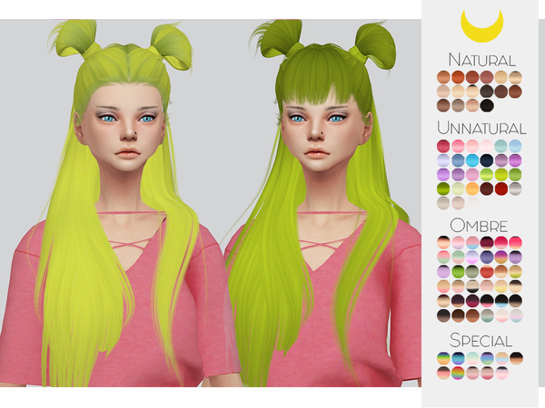 Sims 4 — Hair Retexture 39 - LeahLillith Nefarious - Mesh needed by Kalewa-a — -Comes in 90 swatches -Custom Thumbnail