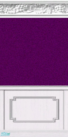 Sims 2 — Textured w/Fruit Crown Molding - Individ by okadoka — Purple Textured Paper with Fruit Crown Molding and Double