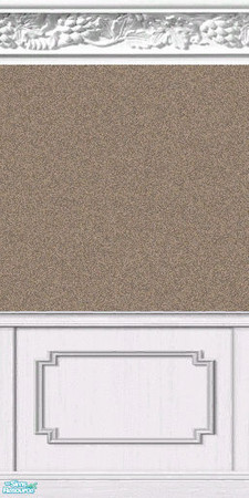 Sims 2 — Textured w/Fruit Crown Molding - Individ by okadoka — Ecru Textured Paper with Fruit Crown Molding and Double