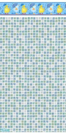 Sims 2 — Umbrella Duckie - Child's Bath Tile by DEANNA73070 — 