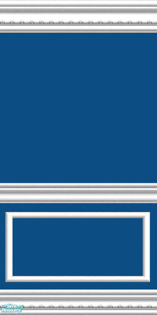 Sims 2 — jsf2IndigoWRail by jsf — A paint called Indigo, that is more like Yale blue, encased in my "White"
