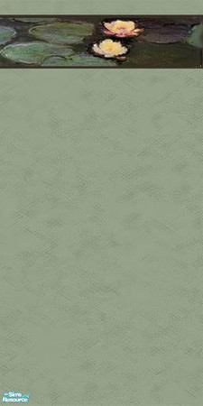 Sims 2 — DiY_Lotus_Sage by Dialectically_yours — Dialectically_yours presents a set of walls inspired by Monet! Priced to