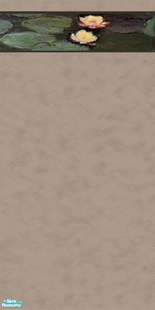 Sims 2 — DiY_Lotus_Taupe by Dialectically_yours — Dialectically_yours presents a set of walls inspired by Monet! Priced