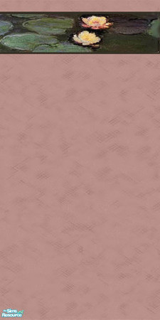 Sims 2 — DiY_Lotus_Mauve by Dialectically_yours — Dialectically_yours presents a set of walls inspired by Monet! Priced