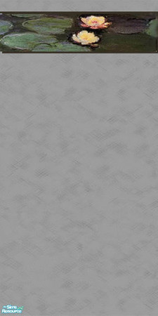 Sims 2 — DiY_Lotus_palegray by Dialectically_yours — Dialectically_yours presents a set of walls inspired by Monet!