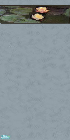 Sims 2 — DiY_Lotus_paleblue by Dialectically_yours — Dialectically_yours presents a set of walls inspired by Monet!