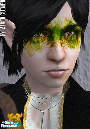 Sims 2 — Fantasy Makeup - Forest Spirit by aikea_guinea — Fantasy costume makeup for both genders and all ages. Found
