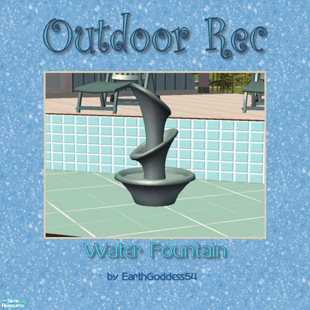 Sims 2 — Outdoor Rec - Fountain by EarthGoddess54 — Recolor of Maxis' "Aqueduct of the Future!". Enjoy!