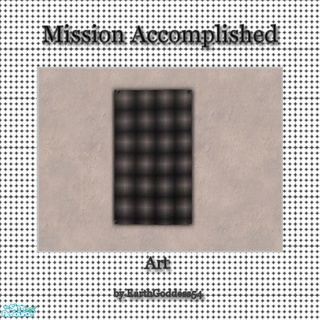 Sims 2 — Mission Accomplished - Painting by EarthGoddess54 — Recolor of Maxis' "We Call It Football" print.