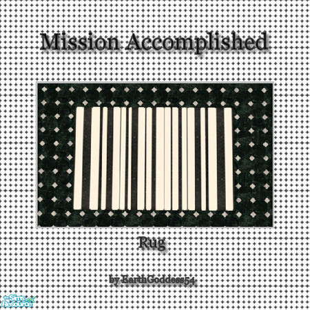 Sims 2 — Mission Accomplished - Rug by EarthGoddess54 — Recolor of Maxis' Sung-Gyu Sunburst Oriental Rug. Enjoy!