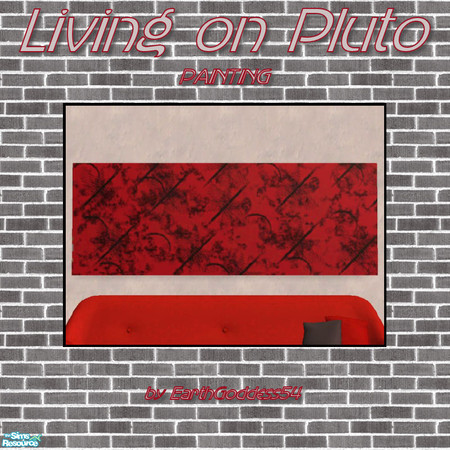 Sims 2 — Living on Mars - Painting by EarthGoddess54 — Recolor of Maxis' Cantankerous Splatters. Enjoy!