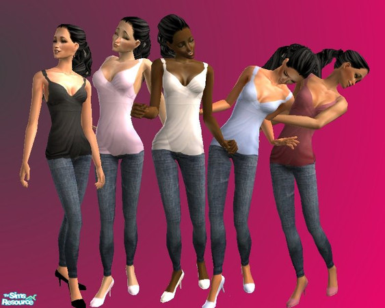 Sims 2 — Skinny Jeans & Top Set by nikisatez05 — 