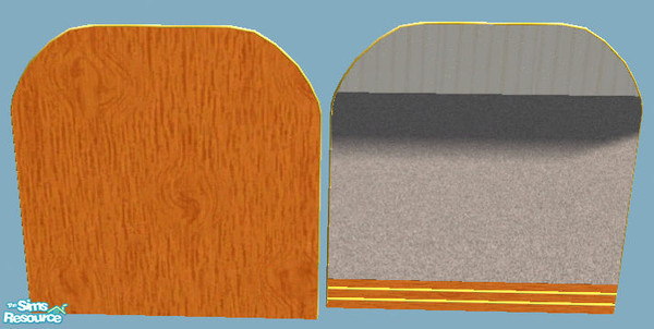 Sims 2 — Ashley Cataline Mirror Wood Gold by suceress — Recolor. Rounded wall mirror. Custom wood texture with gold trim