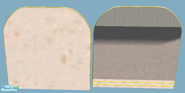 Sims 2 — Ashley Cataline Mirror Quartz Gold by suceress — Recolor. Rounded wall mirror. Quartz with gold trim and