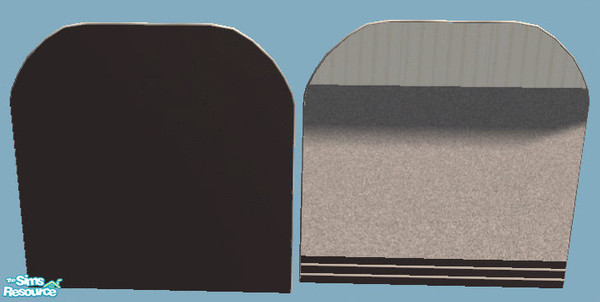 Sims 2 — Ashley Cataline Mirror Onyx Silver by suceress — Recolor. Onyx with silver trim and accents.