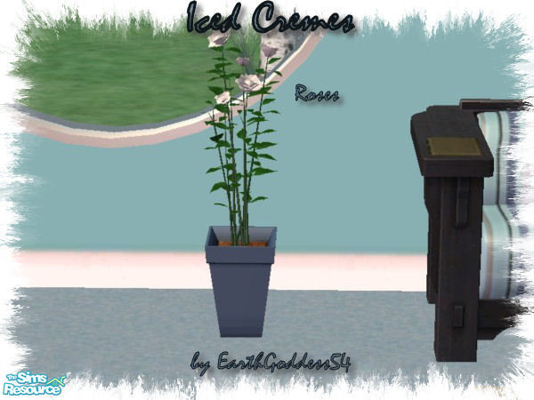 Sims 2 — Iced Cremes - Flowers by EarthGoddess54 — Recolor of Maxis' Pot of Roses by Pot-a-Ree. Enjoy!