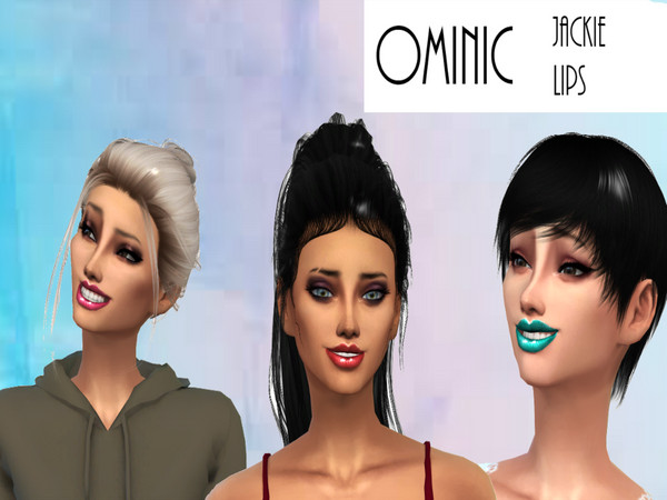 Sims 4 — Ominic Jackie Lips by OminicSims — Some lipglosses. 10 regular swatches 3 dual swatches