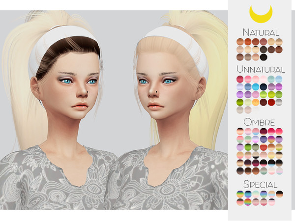 Sims 4 — Hair Retexture 41 - LeahLillith Tori - Mesh needed by Kalewa-a — -Comes in 90 swatches -Custom Thumbnail -Need's