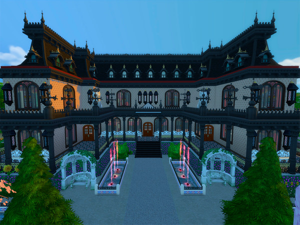 Sims 4 — Chaos! Palacette! by OVERLORD_CHAOS — A victorian/french palace. it has MANY commodities: the basement: 6 luxury
