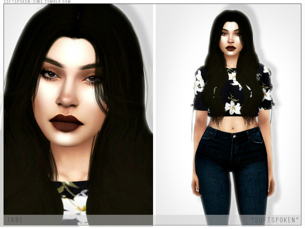Sims 4 — Jade by Softspoken2 — Hi everyone! I decided to share my sim Jade. I did add clothing links below for this sim