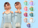 Sims 4 — Blouse recolor (Mesh needed) by ilovespix — Recolour of Charlindy's Peasant Blouse (Mesh needed -