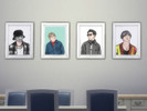 Sims 4 — BTS FRAME 01 02 by lifeassims — BTS FANARTS POSTER FANART BY YPWATT 8 SWATCHES