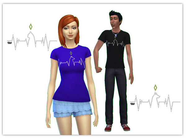 Sims 4 — TS4 Merchandise T-Shirts Pack 3 - Veterinarian by mihaha269 — Ever wanted to become a vet? Now you can show your
