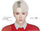 Sims 4 — kamurosims4_YM_hair07_LiQingzhi-2 by loli_3152 — 12colors Hat Compatible ALL LODs It was finished two weeks