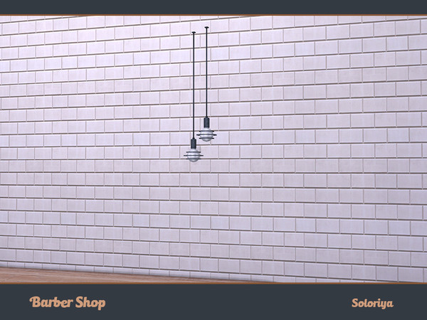 Sims 4 — Barber Shop. Ceiling Deco, v2 by soloriya — Ceiling deco. Part of Barber Shop set. 1 color variation. Category: