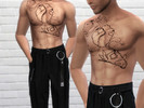 Sims 4 — FATE TATTOO MALE by lerielerie — Fate Tattoo Male. Enjoy (: - Teen through elder - Male only - All categories -