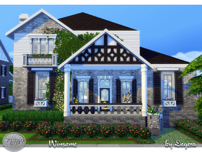 Sims 4 — Winsome by Degera — Traditional family home featuring four bedrooms, four bathrooms, kitchen, living room,
