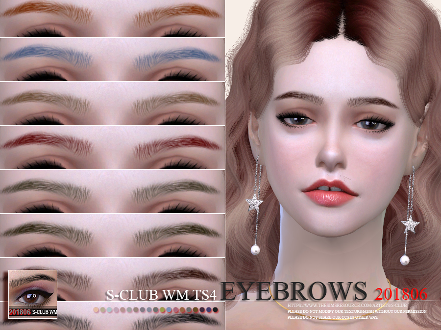 The Sims Resource S Club Wm Ts4 Eyebrows 201806