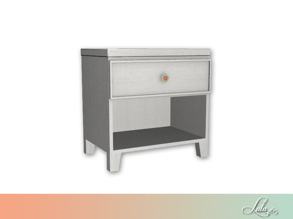Sims 4 — Heidi Bedroom Nightstand  by Lulu265 — Part of the Heidi Bedroom Set 
