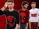 Sims 4 — DeadPool Collection by BenEmre — For Sims 4 What's the harm of walking around with your favourite character ?