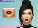 Sims 4 — Lipstick-002 by PandaJubb — This is a one color lipstick. I would use it in formal, since its a dark shade. The
