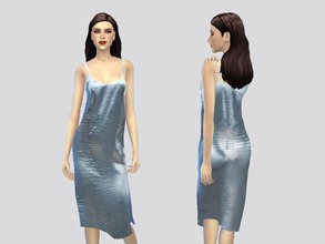Sims 4 — Ava - dress by -April- — Hey! This is a silk slip in dress which comes in 3 color options. New mesh. Enjoy x