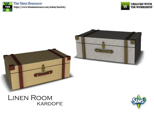 Sims 3 — kardofe_Linen Room_Suitcase by kardofe — Small suitcase that is great to decorate any corner