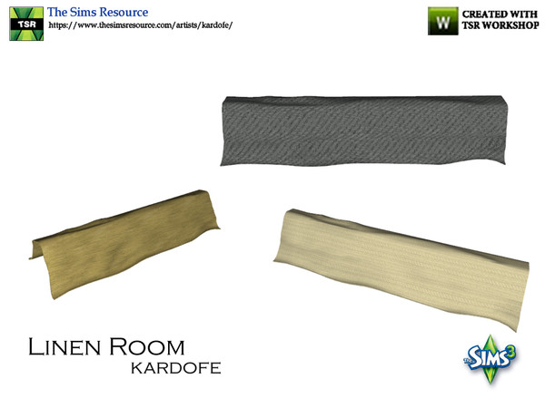 Sims 3 — kardofe_Linen Room_Blanket by kardofe — Blanket to place on the back of the sofa