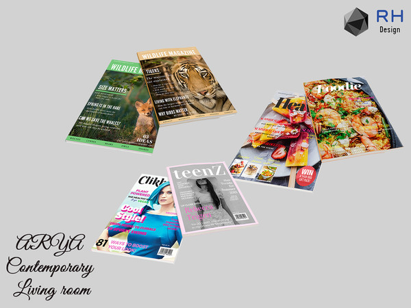 Sims 4 — ARYA Magazines by RightHearted — Do you want to know more about nature and learn some cool facts about tigers