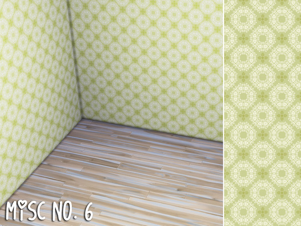 Sims 4 — { Cafesimmer } Wallpaper - Misc no. 6 by Cafesimmer — A cosy green patterned wallpaper, perfect for the bedroom,