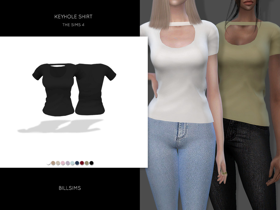 The Sims Resource - Keyhole Shirt