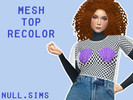 Sims 4 — fishnet top (accessory) - Mesh needed by nullsims — - 40 new colors to add to Trillyke's already great accessory