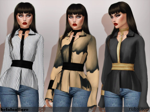The Sims Resource - belaloallure_ruby top