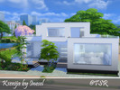 Sims 4 — Ksenija by Inesel — Cute modern home for your simmies! :) Entrance hall, large kitchen, dining room, living