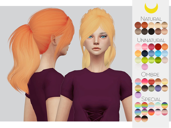 Sims 4 — Hair Retexture 58 - LeahLillith Jen - Mesh needed by Kalewa-a — -Comes in 50 swatches -Custom Thumbnail -Need's