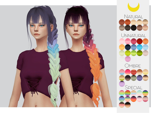 Sims 4 — Hair Retexture 59 - LeahLillith Faye by Kalewa-a — -Comes in 50 swatches -Custom Thumbnail -Need's Mesh Enjoy! ~